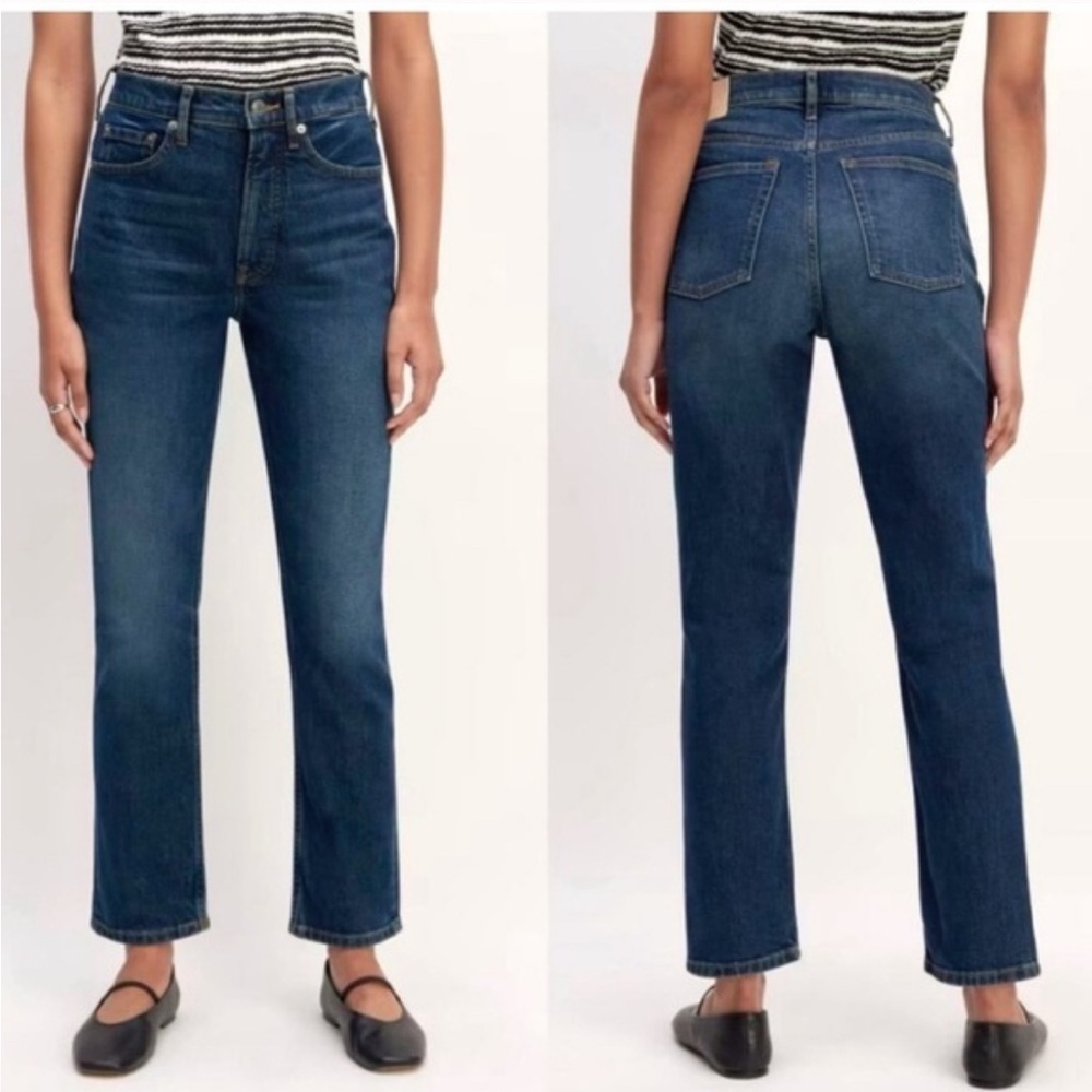Everlane NWT Dark Blue Straight Leg Jeans
